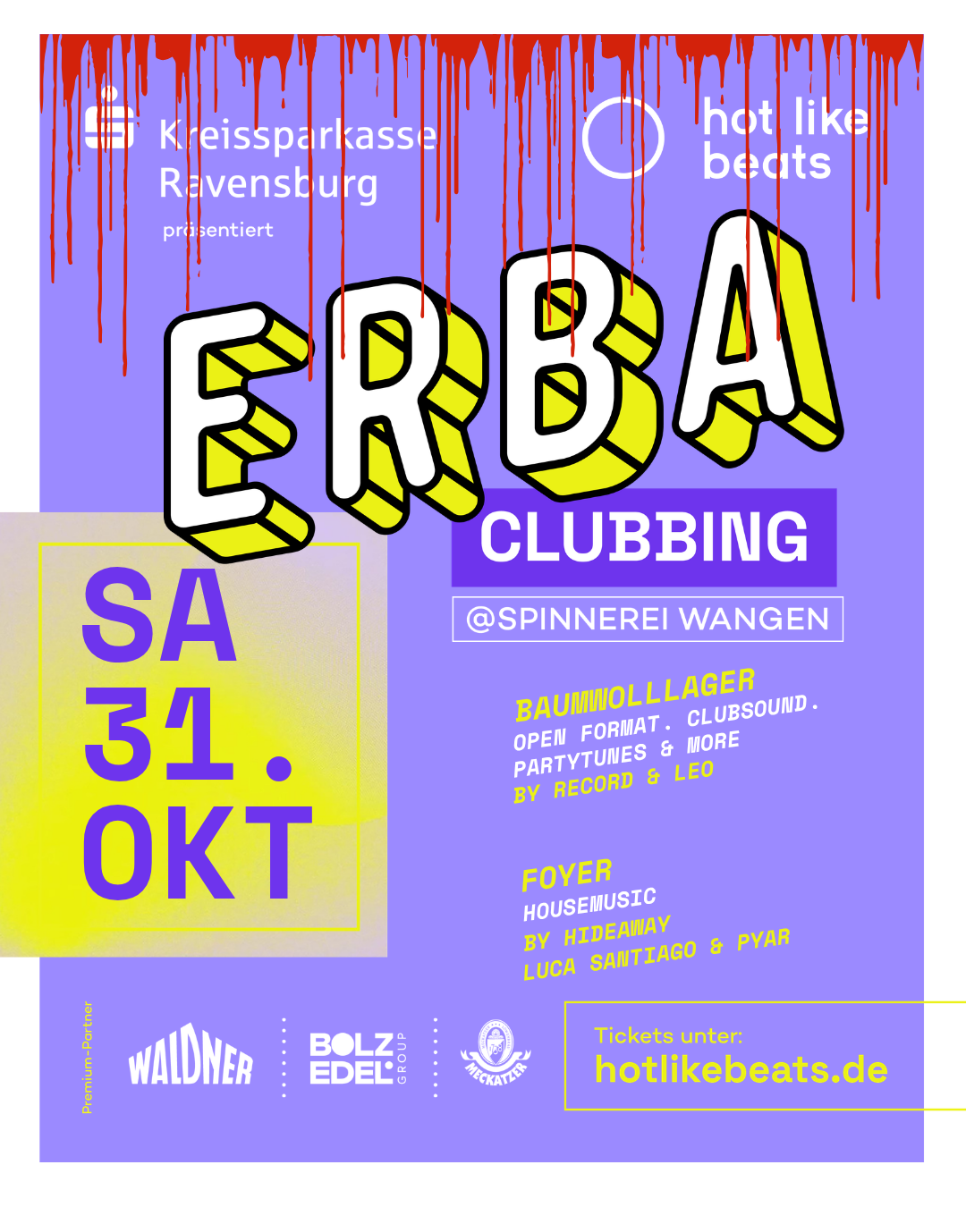 Halloween ERBA Clubbing in der Spinnerei Wangen
