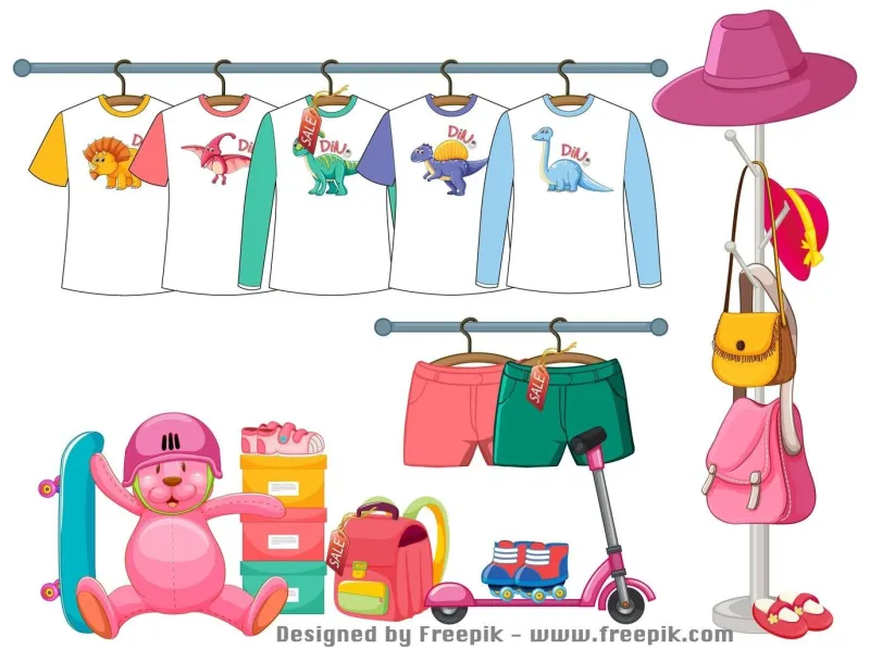 Sortierter Kinderwarenbasar in Marktoberdorf