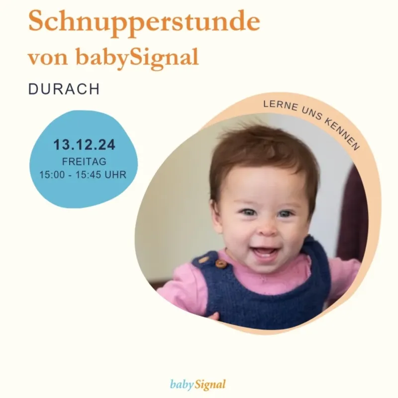 babySignal Schnupperstunde in der Hebammenpraxis Julia Wiedemann, Durach