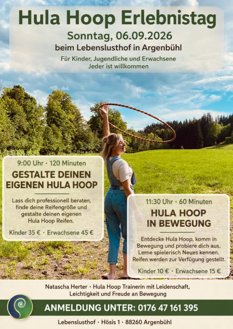 Hula Hoop Erlebnistag in Argenbühl
