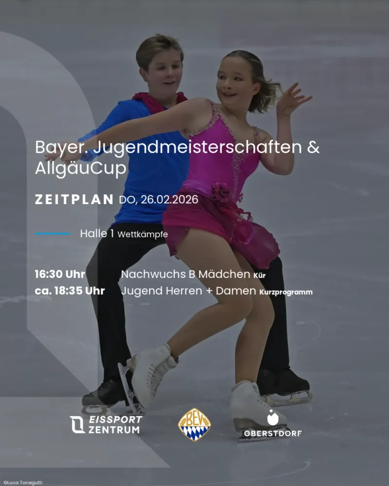 Jugendmeisterschaften im Eissportzentrum Oberstdorf