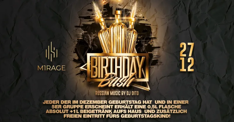 Birthday Bash im Mirage in Memmingen