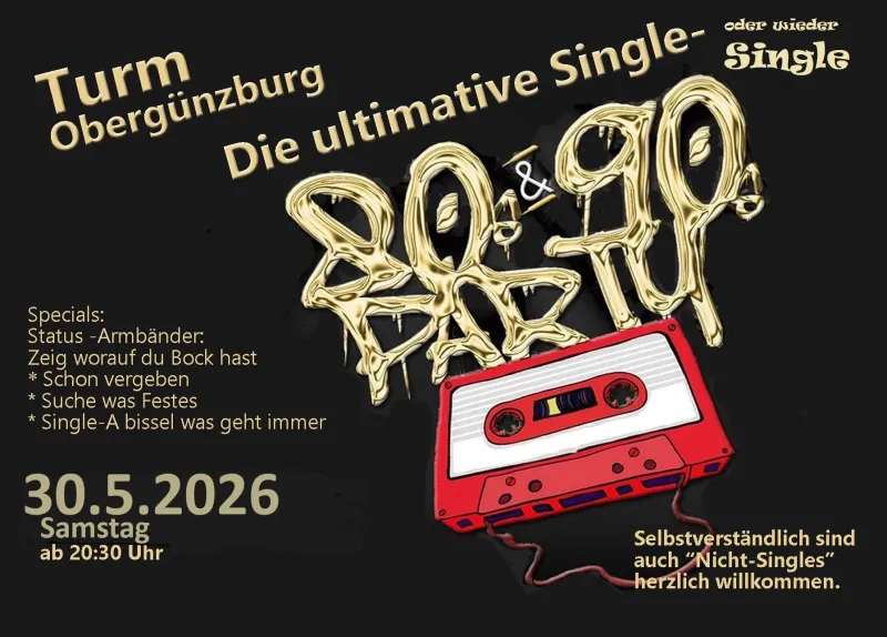 80s & 90s Single Party im Club GOIN
