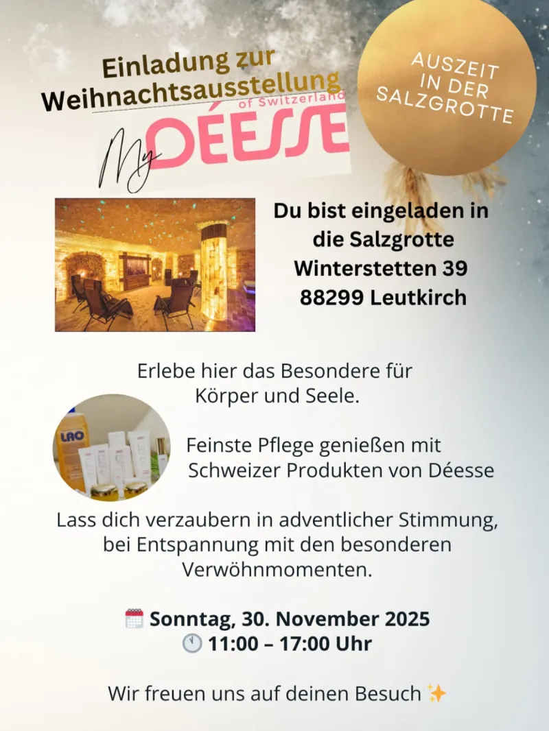 Weihnachtsausstellung in der Salzgrotte Leutkirch