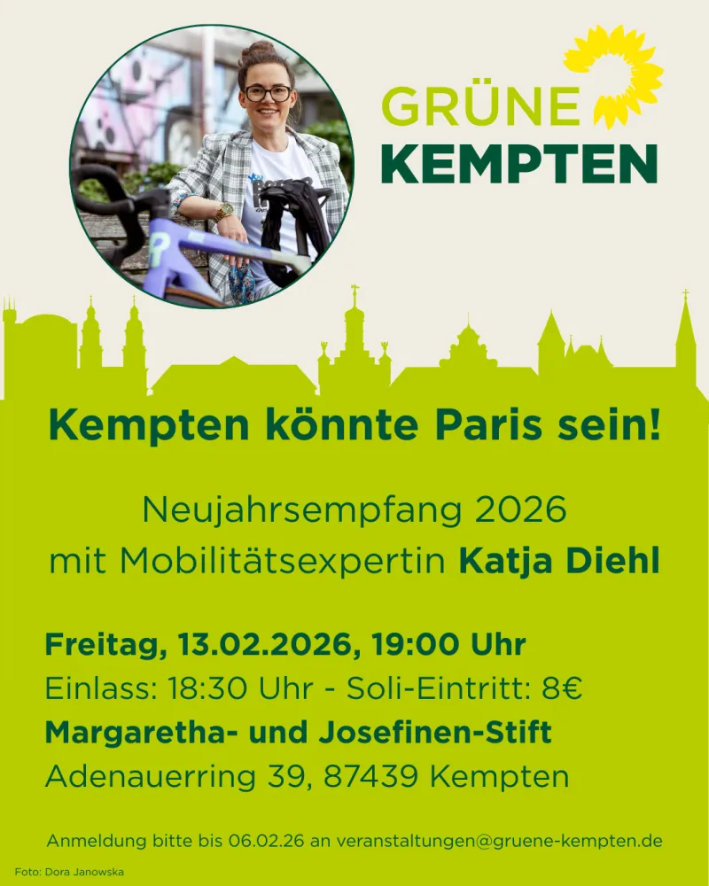 Neujahrsempfang der GRÜNEN Kempten mit Katja Diehl