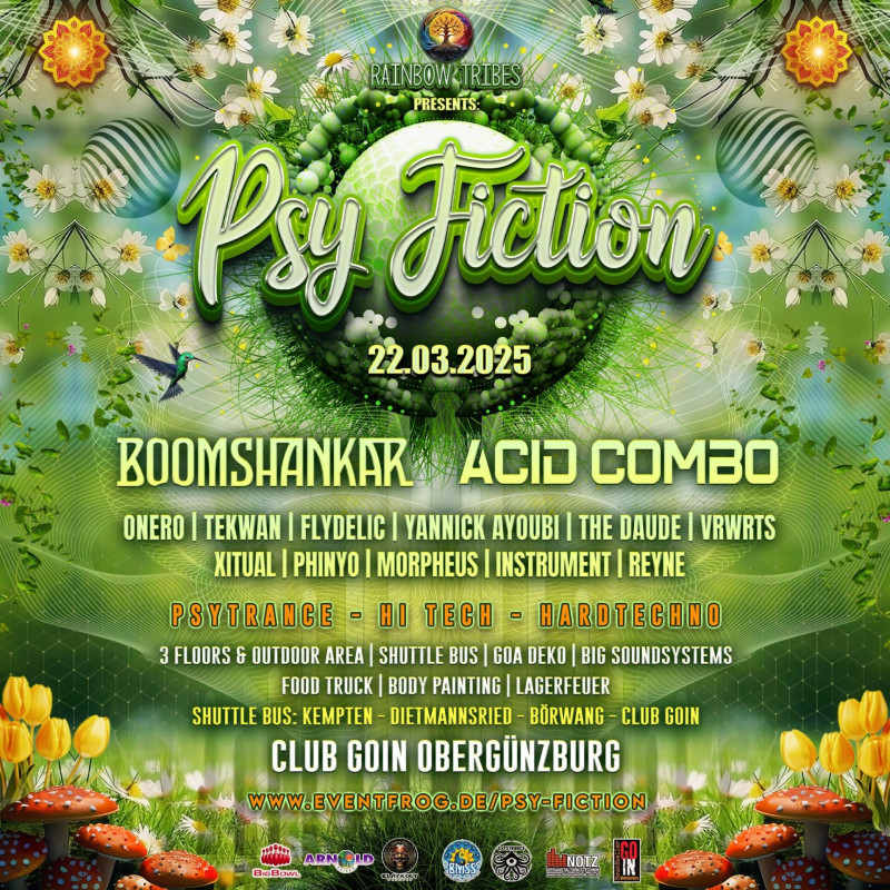 PSY FICTION – Boom Shankar & Acid Combo im Club GoIn Obergünzburg