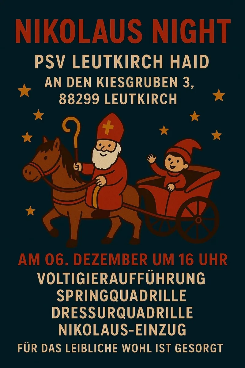 Nikolaus Night beim Pferdesportverein Leutkirch-Haid