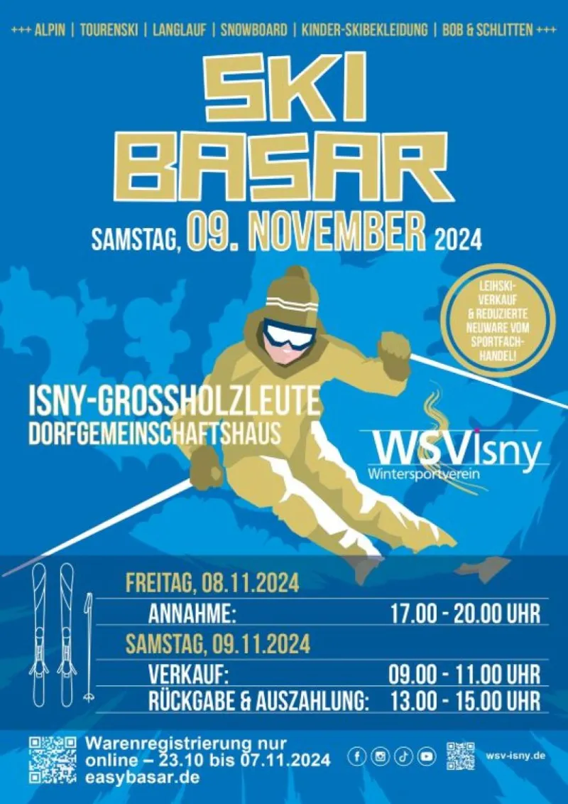 Skibasar des WSV Isny im Dorfgemeinschaftshaus Großholzleute