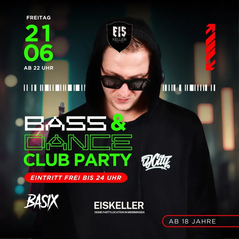 Bass & Dance Club Party im Eiskeller Memmingen