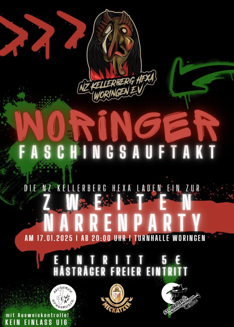 Zweite Narrenparty in Woringen