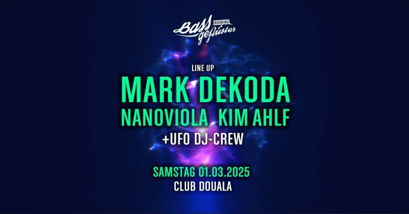 UFO Technoball im Douala – Mark Dekoda & mehr