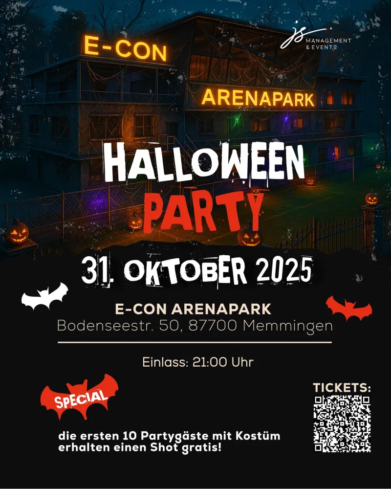 Halloween Party im e-con ArenaPark in Memmingen