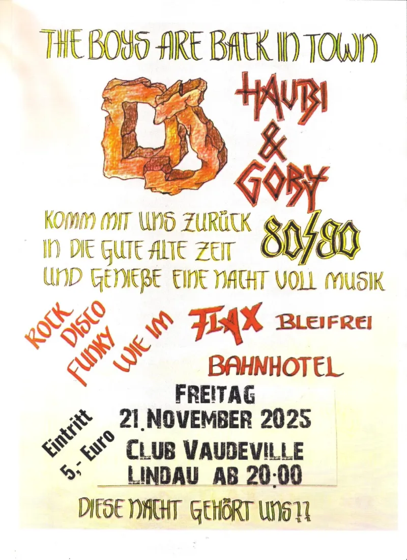 The Boys Are Back In Town in Lindau