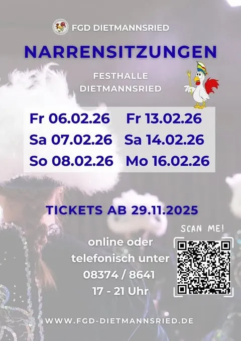 Narrensitzung in der Festhalle Dietmannsried