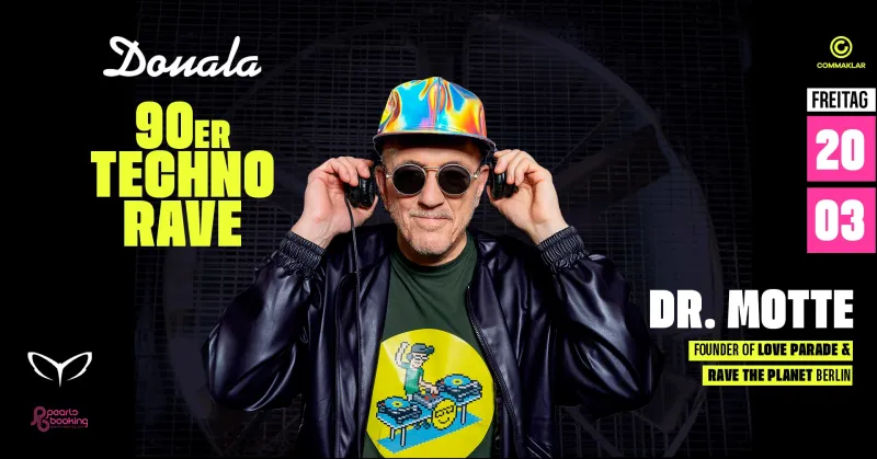 90er Techno Rave mit Dr. Motte im Douala Ravensburg