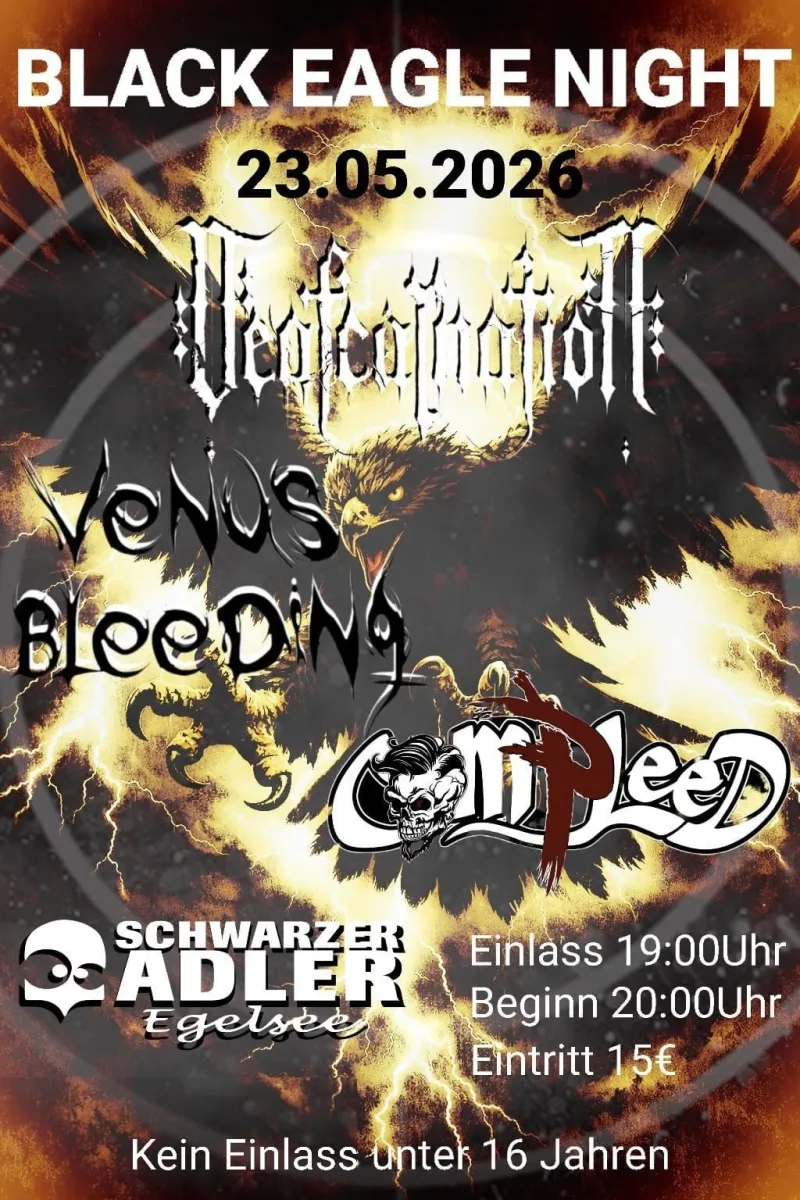 Black Eagle Night im Schwarzen Adler Egelsee