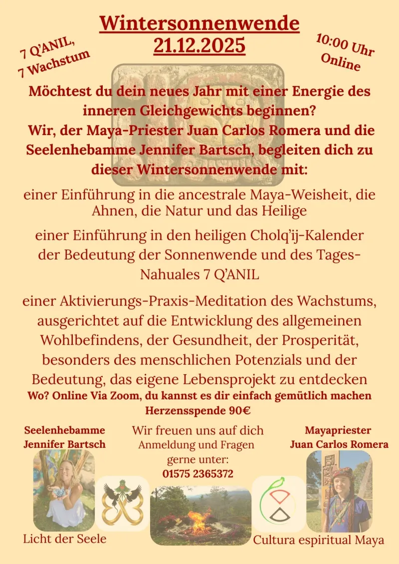 Wintersonnenwende mit Maya-Praxis (online)