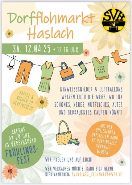 Dorfflohmarkt Haslach mit Frühlingsfest