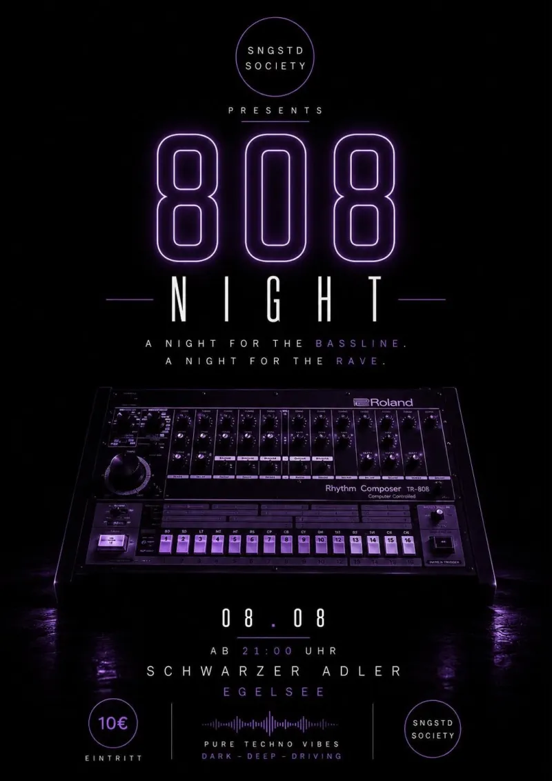 808 Night im Schwarzen Adler Egelsee