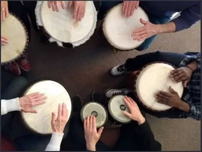 Mitanand Djembe-Trommeln im Kulturquartier Kempten