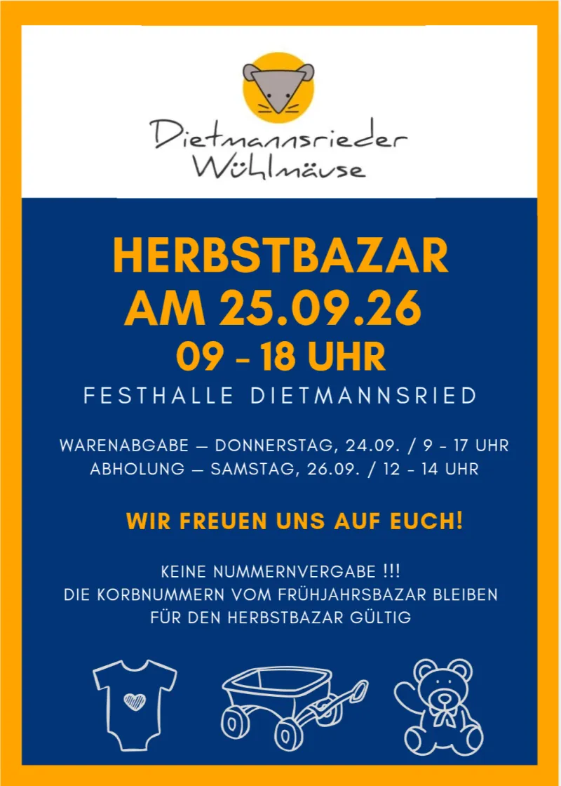 Kinderbazar in der Festhalle Dietmannsried
