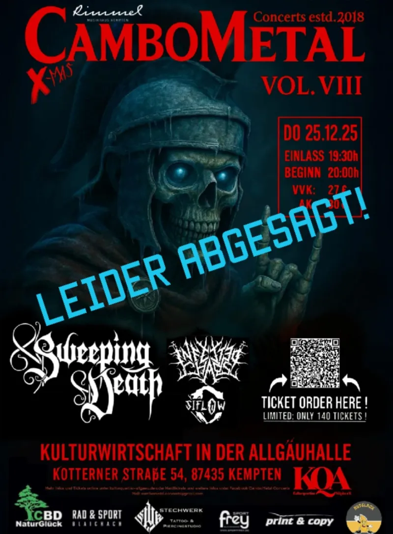 CamboMetal X-Mas Vol. VIII in der Allgäuhalle in Kempten