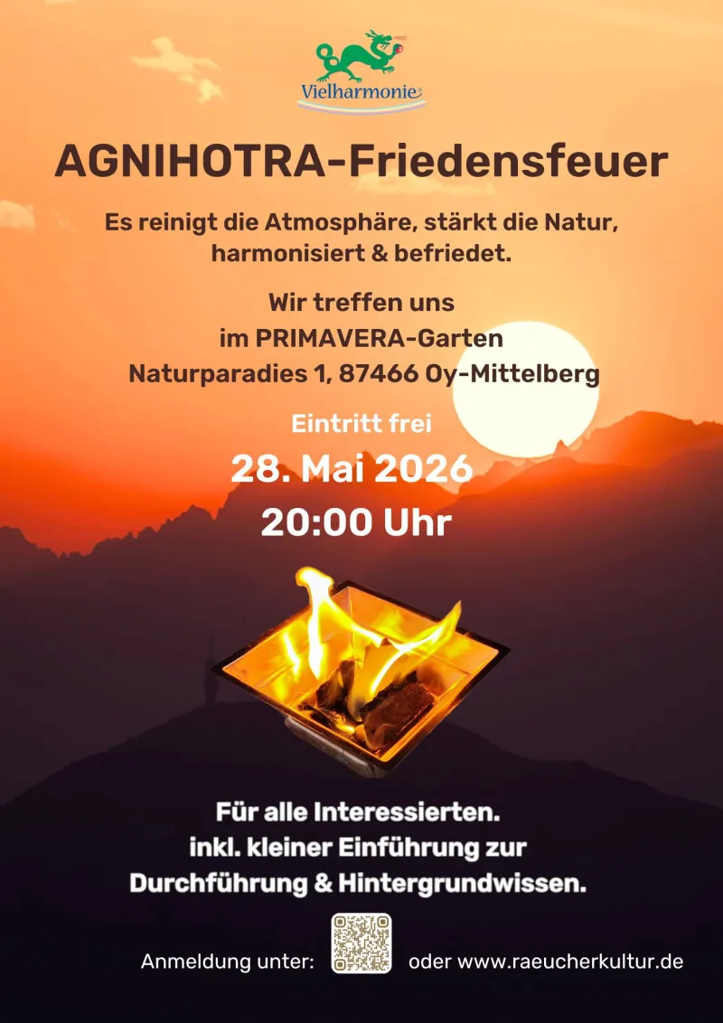 Agnihotra-Abend im PRIMAVERA Garten