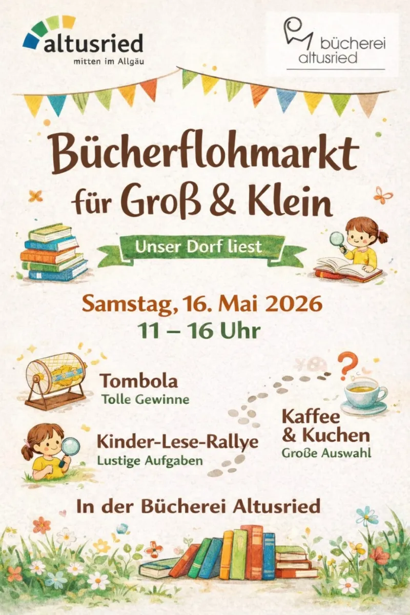 Bücherflohmarkt in der Bücherei Altusried