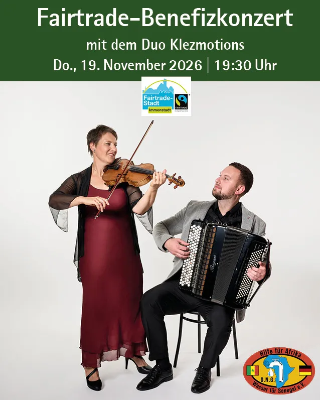 Fairtrade-Benefizkonzert mit Klezmotions in Immenstadt