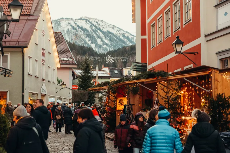 Christkindlesmarkt auf dem Marienplatz in Immenstadt