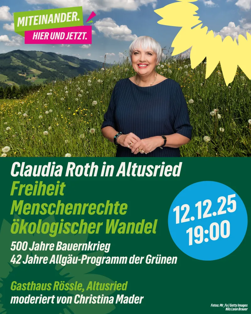 Claudia Roth in Altusried