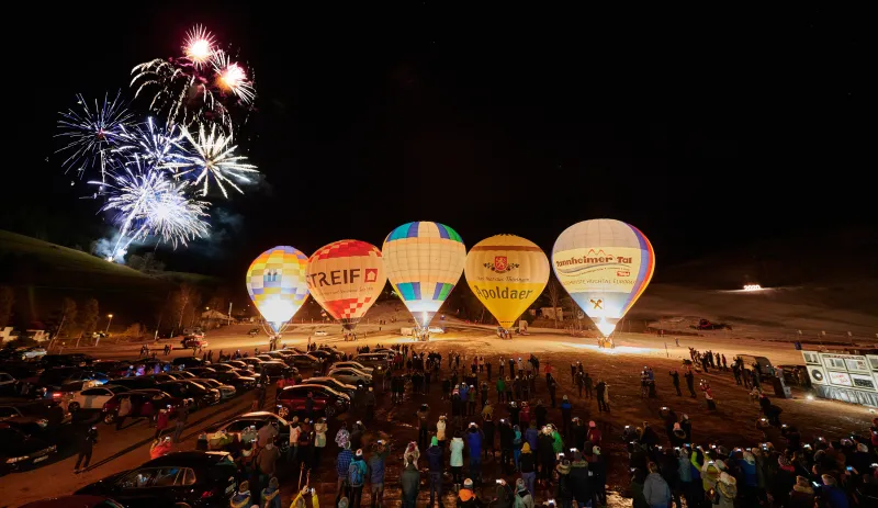 Ballonglühen im Tannheimer Tal