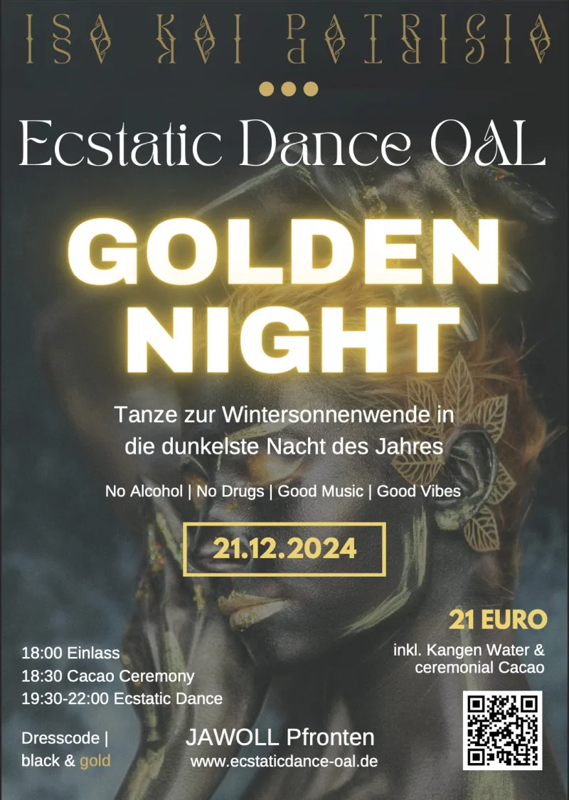 Ecstatic Dance OAL – Golden Night im Jawoll in Pfronten