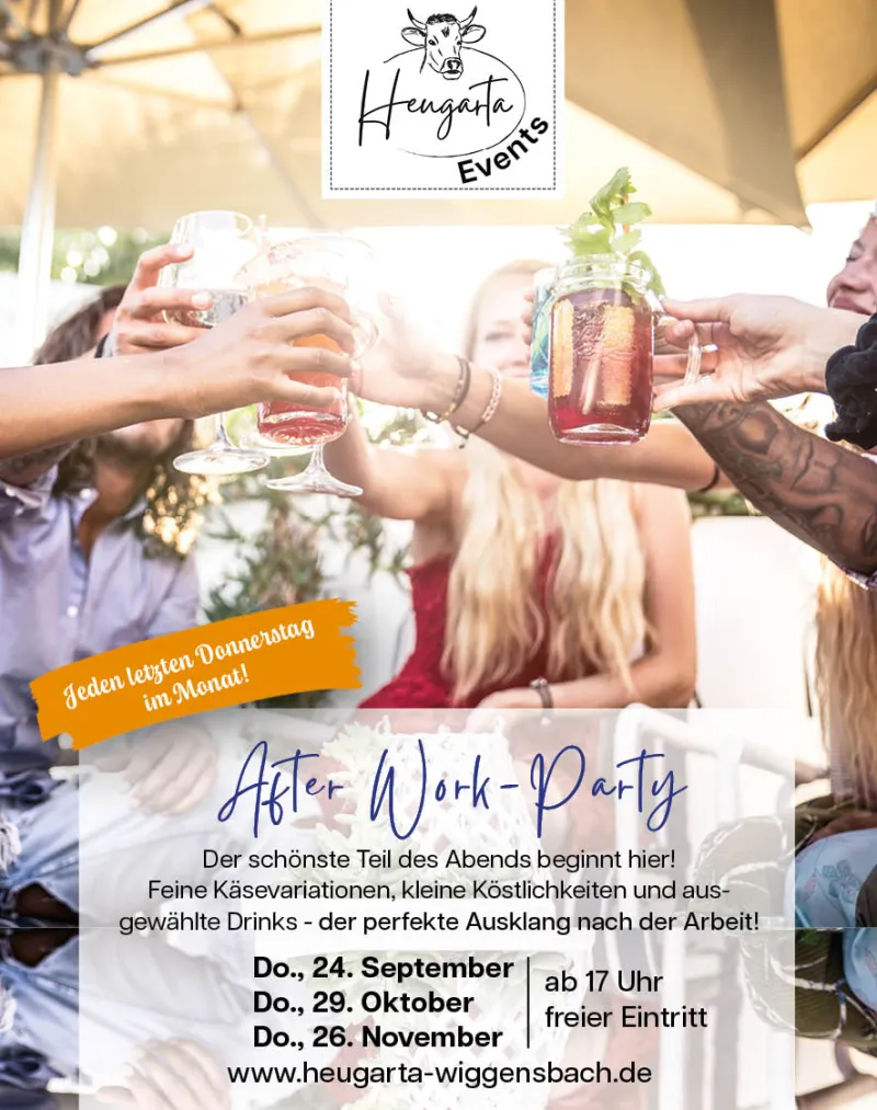 After-Work-Party im HEUgarta Wiggensbach