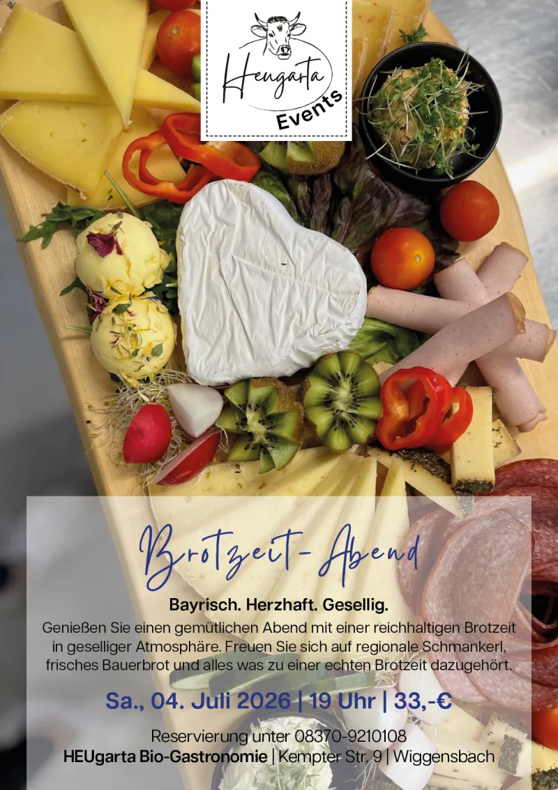 Brotzeit-Abend im HEUgarta Wiggensbach