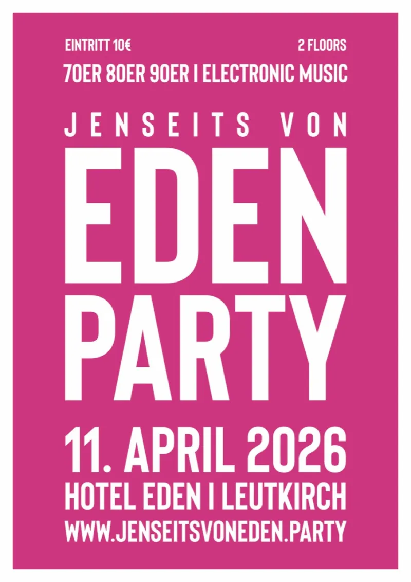Jenseits von Eden Party in Leutkirch