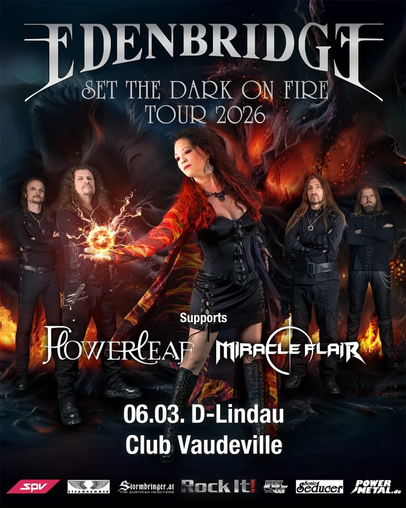 Edenbridge live im Club Vaudeville in Lindau