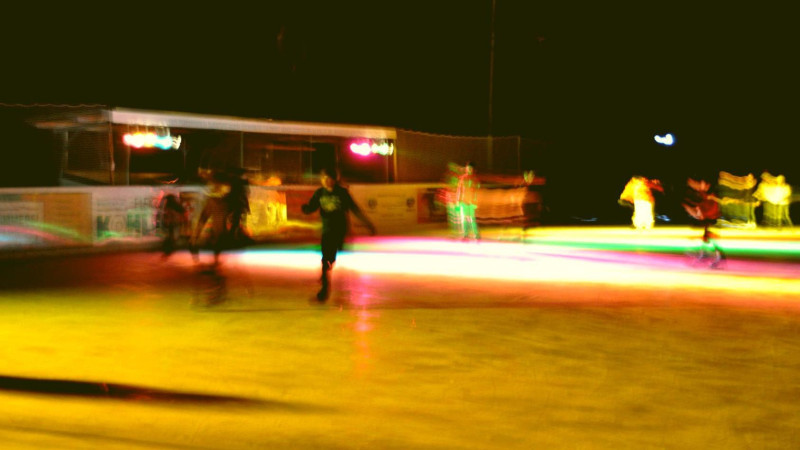 Eisdisco auf dem Eisplatz Lindenberg