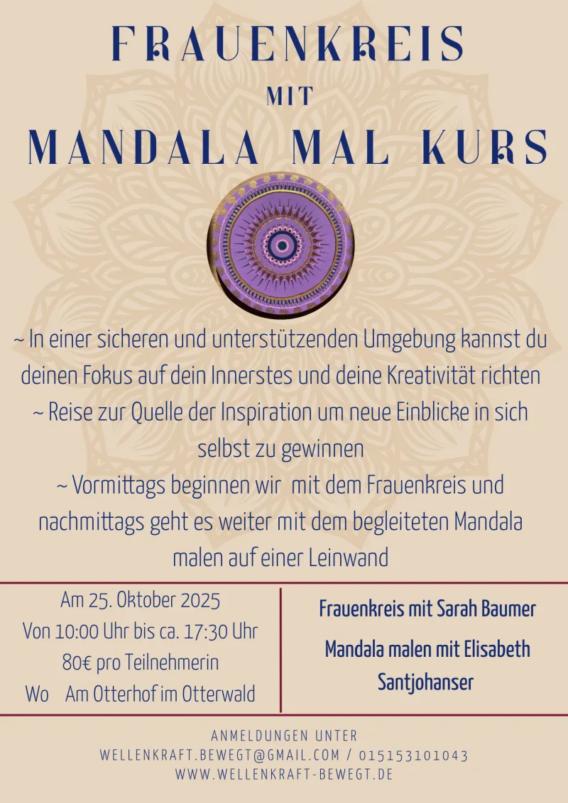 Frauenkreis & Mandala Mal Kurs am Otterhof