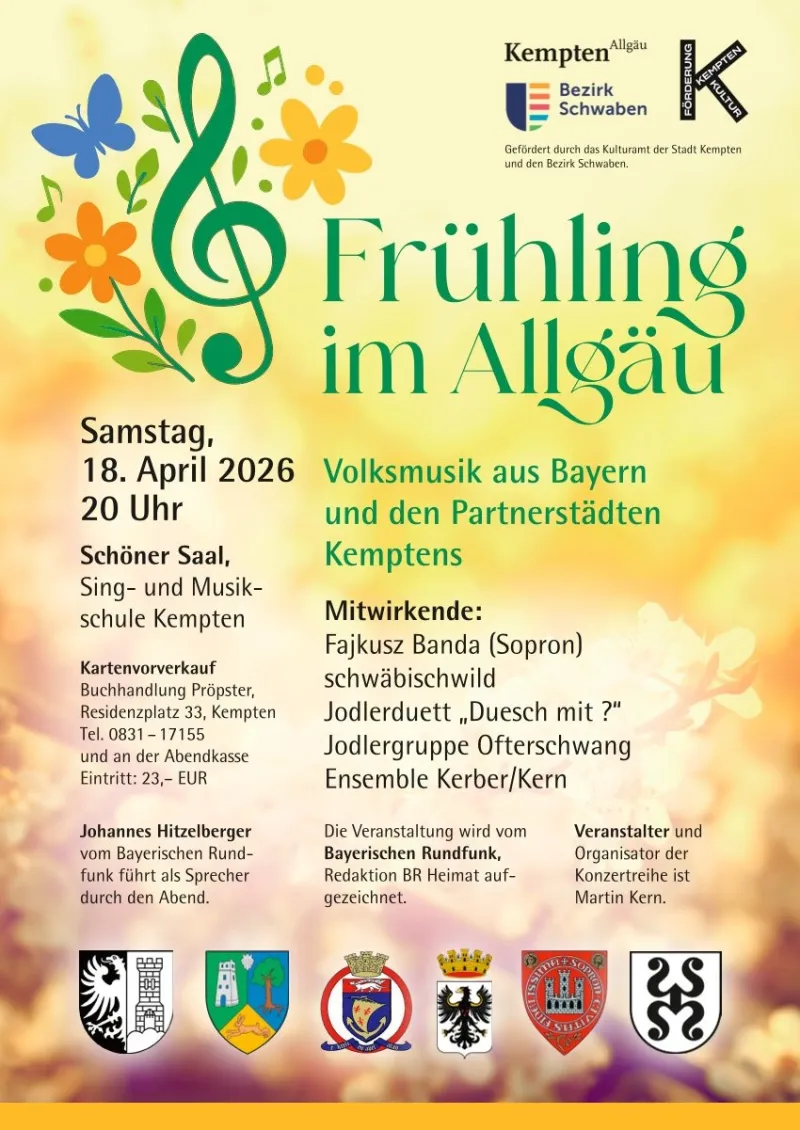Konzertreihe Frühling im Allgäu in Kempten