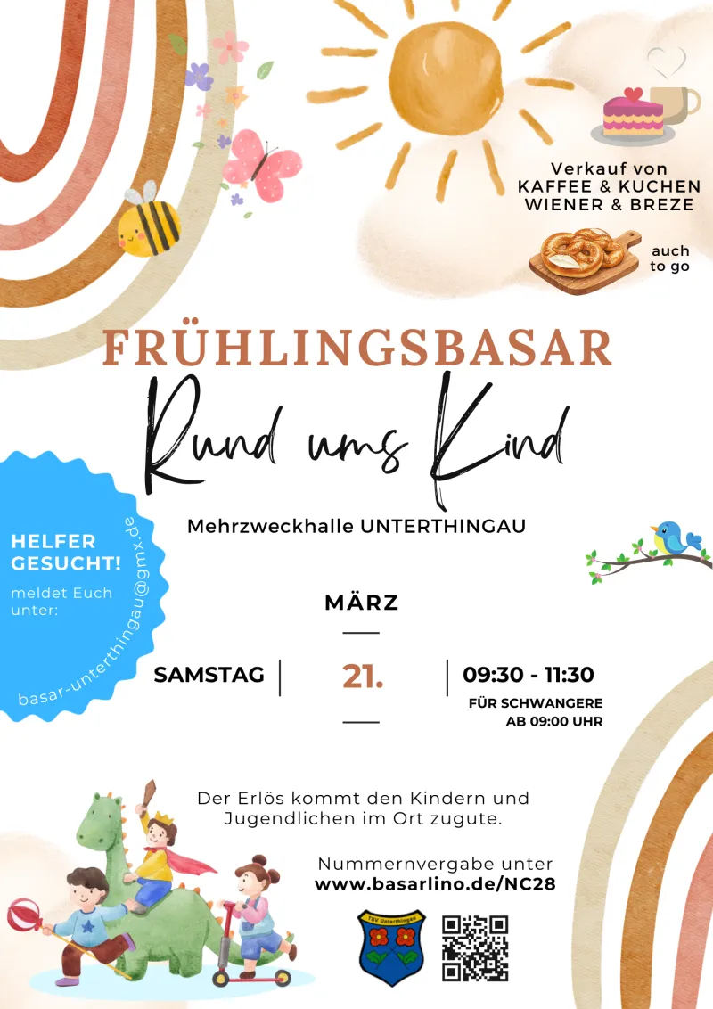 Frühlingsbasar für Kinder in Unterthingau