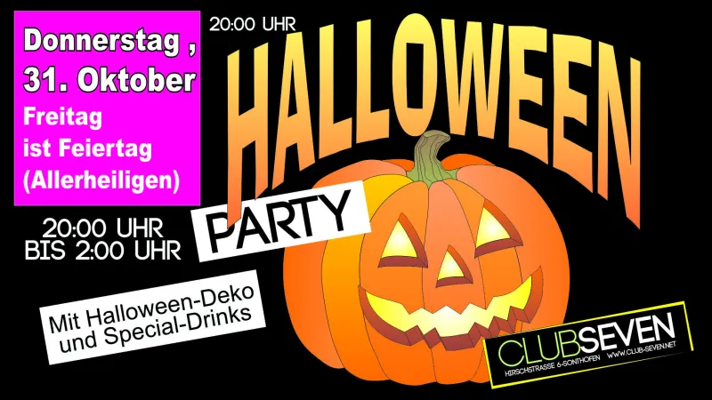 Halloween-Party im Seven Sonthofen