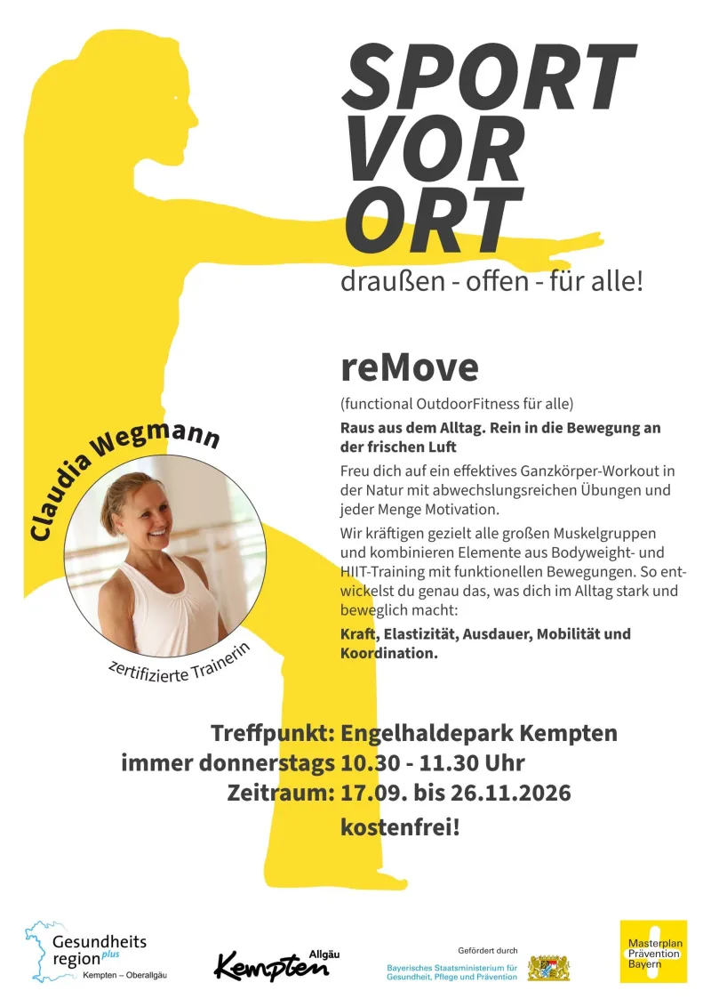 reMove Outdoor-Fitness im Engelhaldepark Kempten