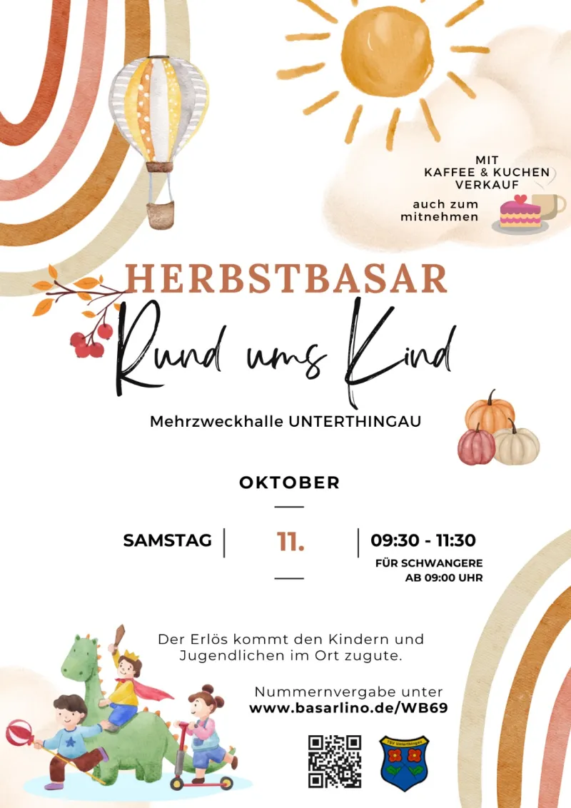 Herbstbasar "Rund ums Kind" in Unterthingau