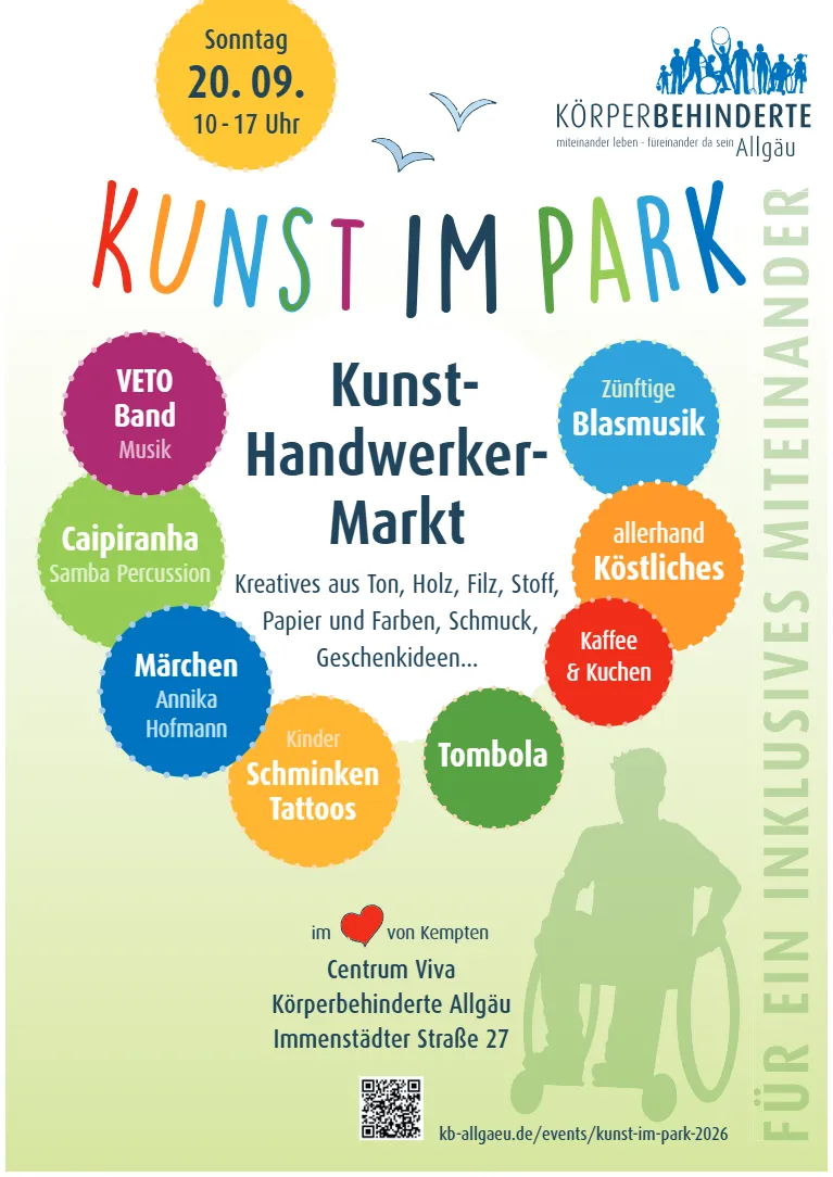 Kunsthandwerkermarkt "Kunst im Park 2026"