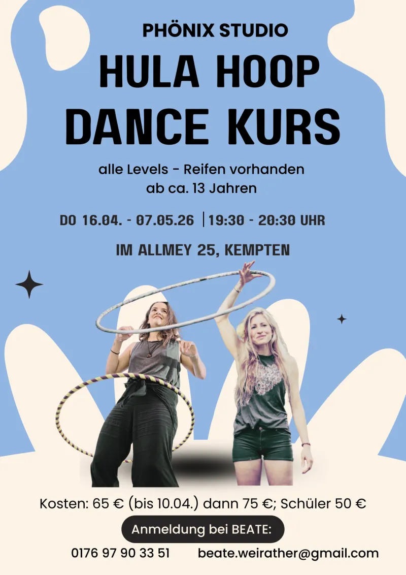 Hula Hoop Dance Kurs im Phönix Studio Kempten