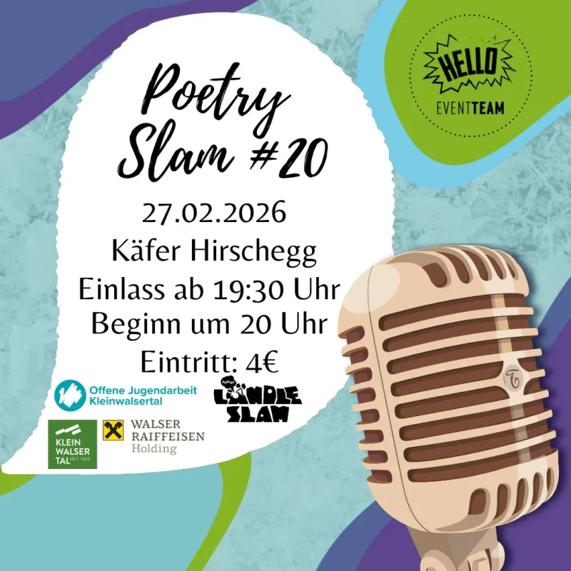 Poetry Slam im Käfer Hirschegg