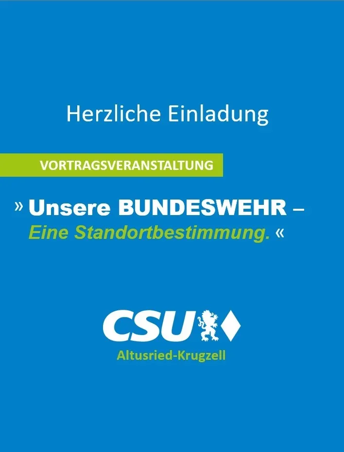 Unsere Bundeswehr - eine Standortbestimmung in Krugzell