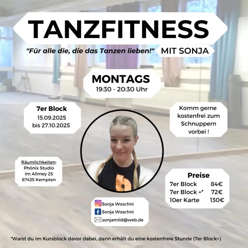 Tanzfitness mit Sonja in Kempten