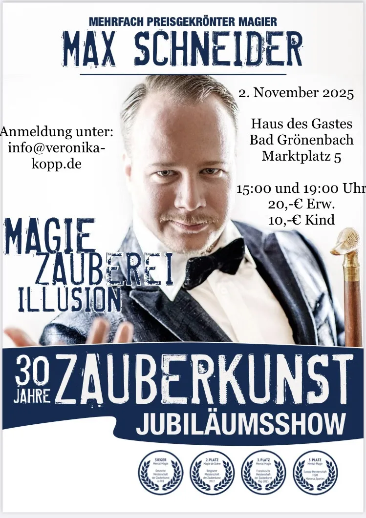 Zaubershow mit Max Schneider in Bad Grönenbach